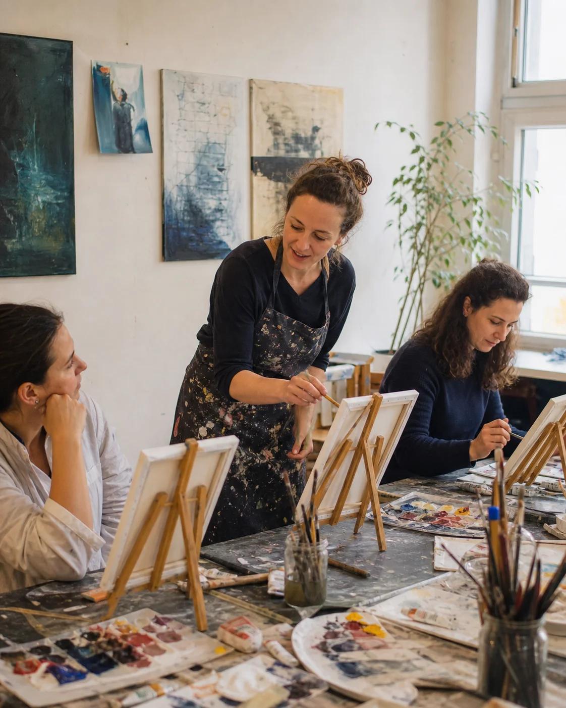 Atelier de peinture à Lausanne