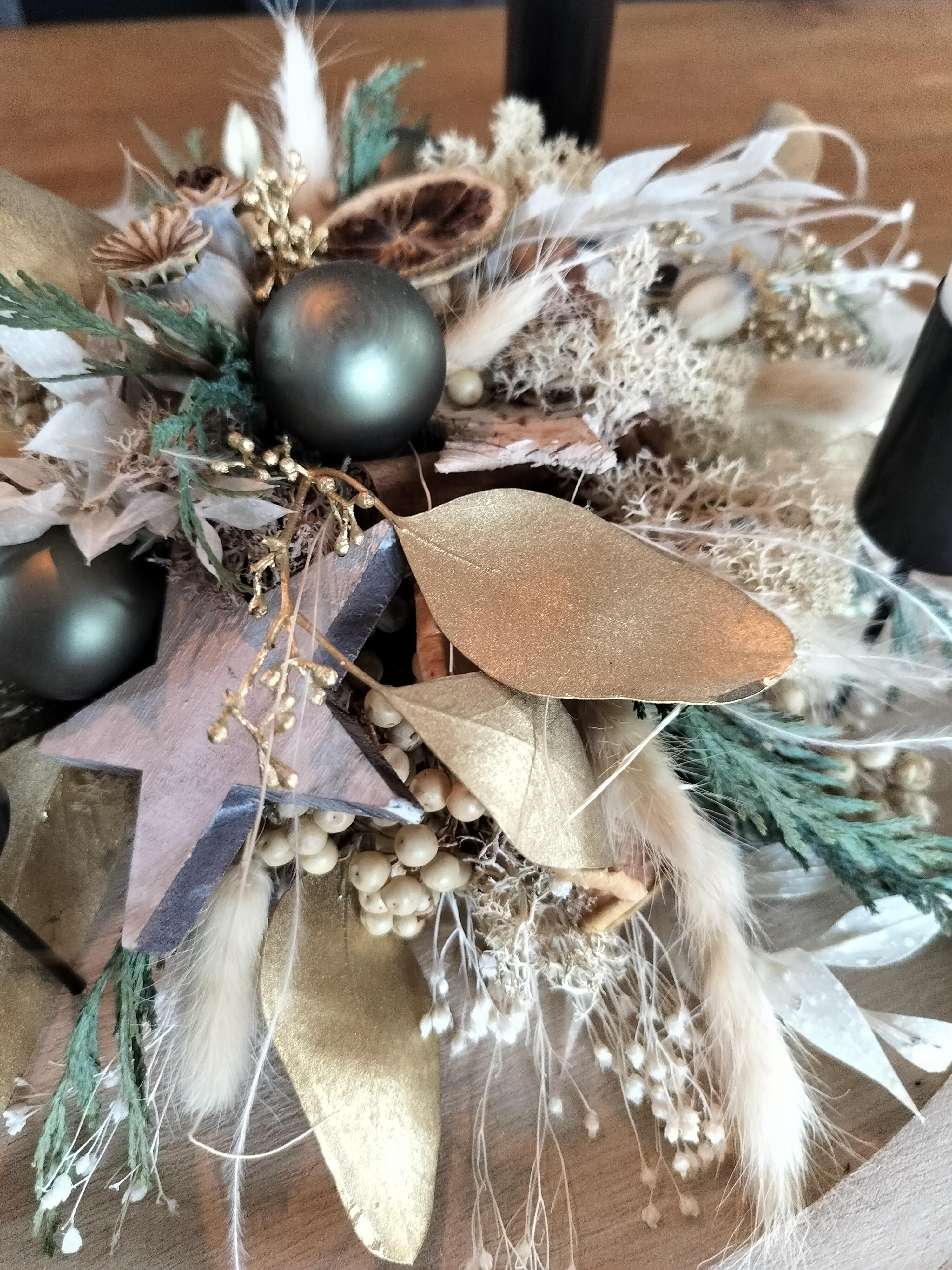 Atelier couronne de l'Avent stylisée  - photo 2 sur 4