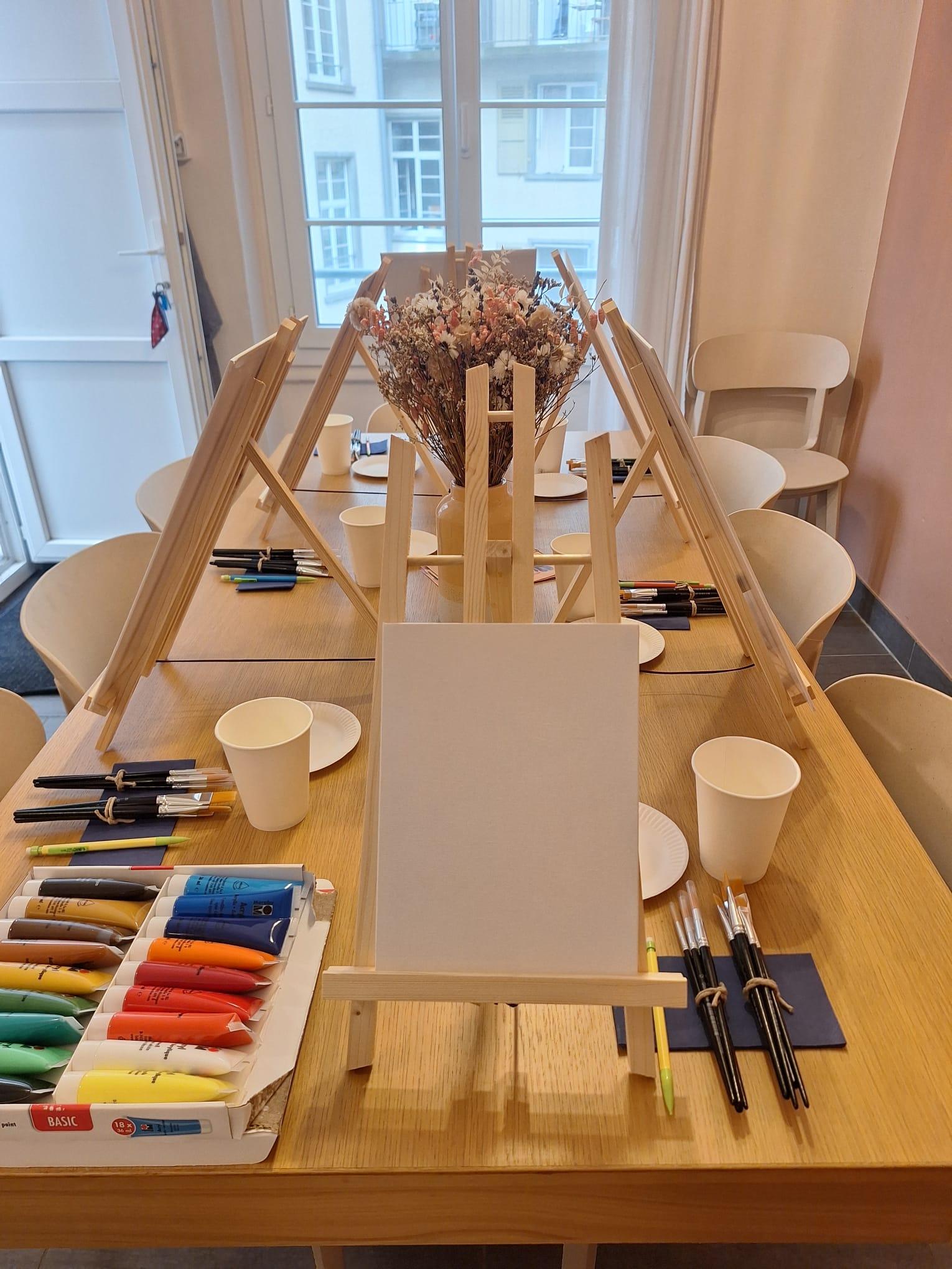 Peinture acrylique sur toile & Pâtisseries au café Flavours - photo 5 sur 5